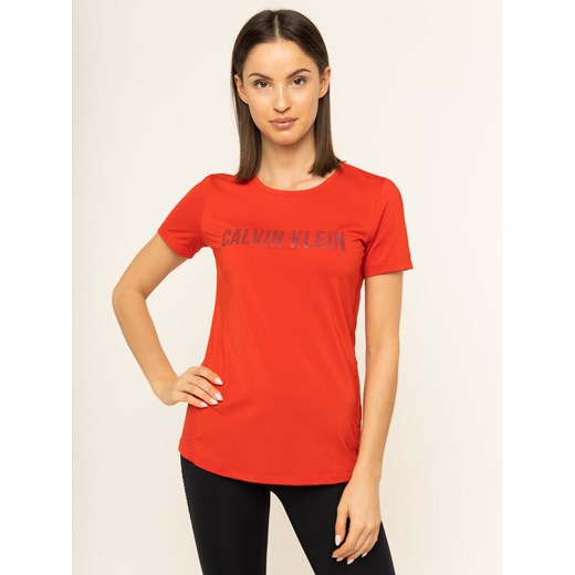 Calvin Klein Performance T-Shirt 00GWS9K157 Czerwony Regular Fit M MODIVO promocja