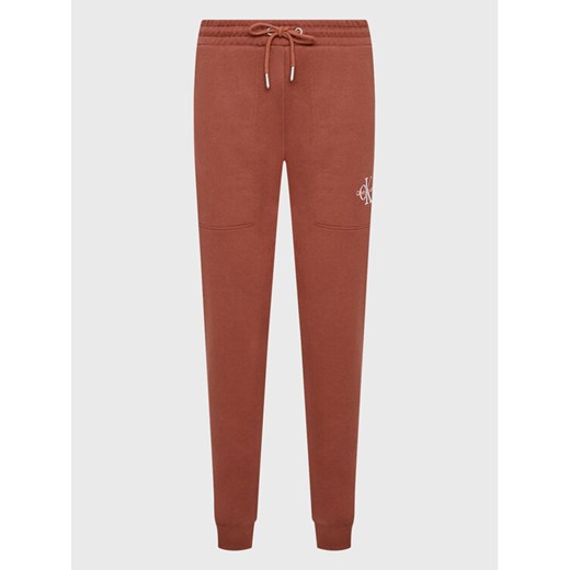 Calvin Klein Jeans Spodnie dresowe J20J218971 Czerwony Slim Fit XS wyprzedaż MODIVO