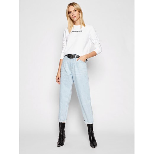 Calvin Klein Jeans Bluza J20J216537 Biały Regular Fit S MODIVO promocyjna cena