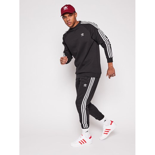 adidas Spodnie dresowe 3-Stripes GN3458 Czarny Fitted Fit XL okazyjna cena MODIVO