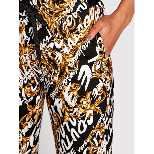 Versace Jeans Couture Spodnie dresowe Brush 73HAA310 Czarny Regular Fit XL promocja MODIVO
