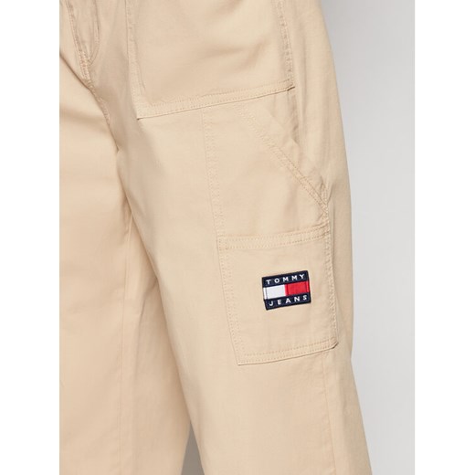 Tommy Jeans Spodnie materiałowe Tjw Paperbag Cargo DW0DW09741 Beżowy Regular Fit Tommy Jeans 31_30 MODIVO wyprzedaż
