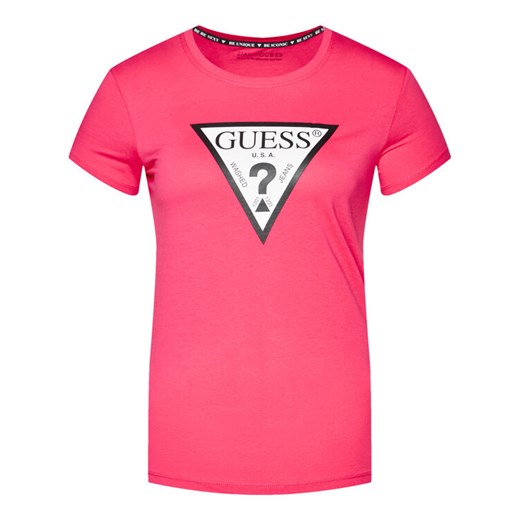Guess T-Shirt Original Tee W1RI00 I3Z11 Różowy Regular Fit Guess XS MODIVO okazyjna cena