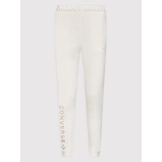 Converse Spodnie dresowe 10022979-A06 Beżowy Regular Fit Converse XL wyprzedaż MODIVO