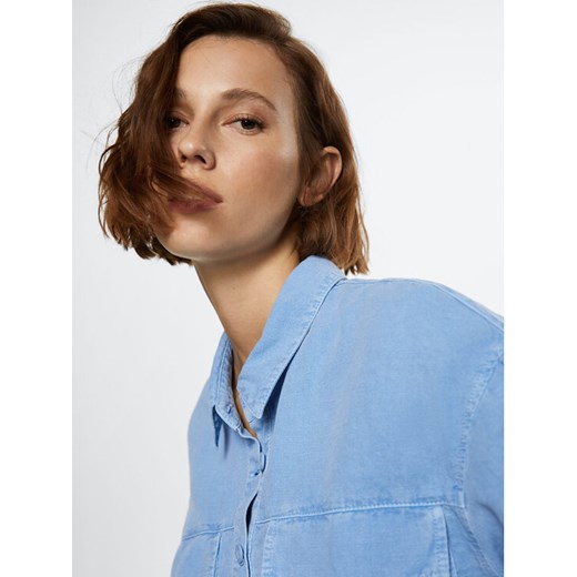 Mango Koszula Nala 37061282 Niebieski Oversize Mango XS okazja MODIVO
