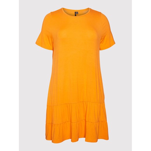 Vero Moda Curve Sukienka codzienna Hannah 10263960 Pomarańczowy Regular Fit 52_54 promocyjna cena MODIVO