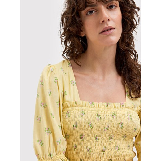 Selected Femme Sukienka letnia Ulrikke 16084711 Żółty Relaxed Fit Selected Femme 40 wyprzedaż MODIVO