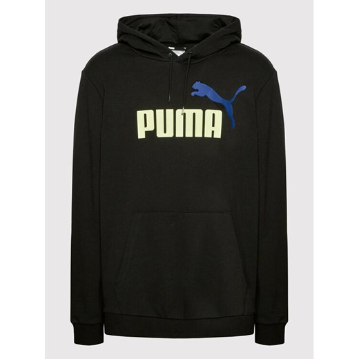 Puma Bluza Big Logo 586765 Czarny Regular Fit Puma M wyprzedaż MODIVO