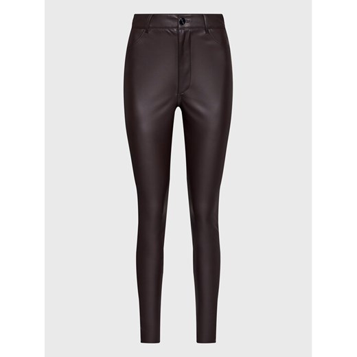 Marciano Guess Spodnie z imitacji skóry Nova 1BGB01 9645Z Brązowy Skinny Fit Marciano Guess 46 promocyjna cena MODIVO