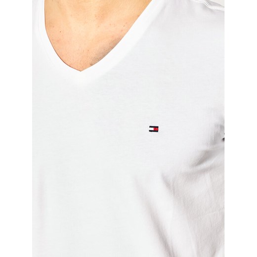 Tommy Hilfiger T-Shirt MW0MW02045 Biały Slim Fit Tommy Hilfiger XL wyprzedaż MODIVO