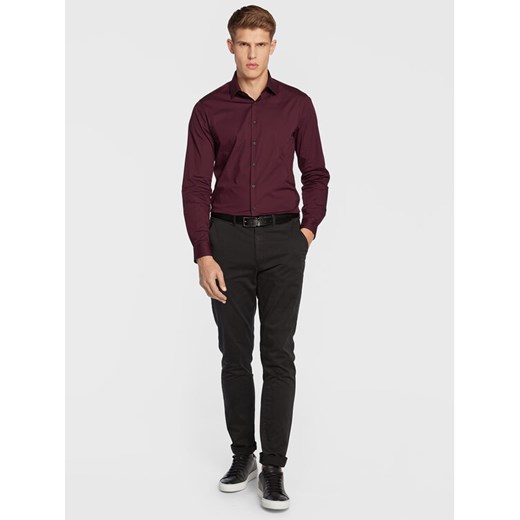 Calvin Klein Koszula K10K108229 Fioletowy Slim Fit Calvin Klein 43 MODIVO wyprzedaż