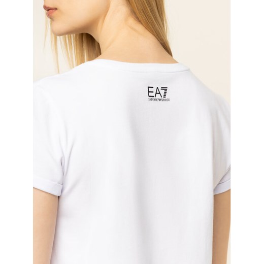 EA7 Emporio Armani T-Shirt 3HTT30 TJ12Z 1100 Biały Regular Fit XS MODIVO okazyjna cena