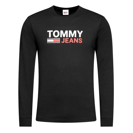 Tommy Jeans Longsleeve Corp Logo Tee DM0DM09487 Czarny Regular Fit Tommy Jeans L wyprzedaż MODIVO
