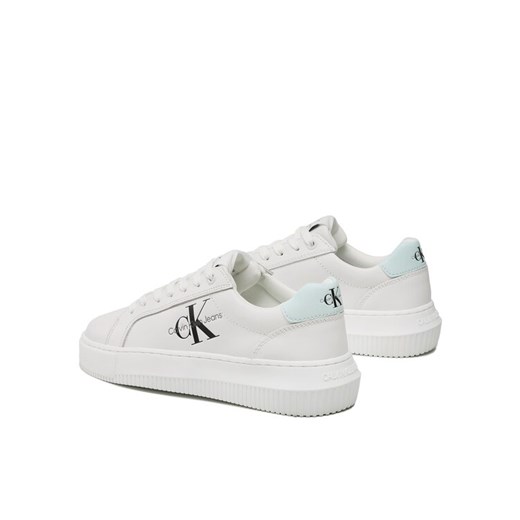 Calvin Klein Jeans Sneakersy Chunky Cupsole Laceup Mon Lth Wn YW0YW00823 Biały 36 MODIVO