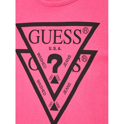 Guess Sukienka codzienna K92K31 KAUD0 Różowy Regular Fit Guess 5Y promocja MODIVO