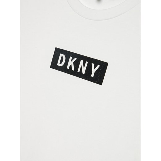 DKNY T-Shirt D35R93 M Biały Regular Fit 6Y wyprzedaż MODIVO