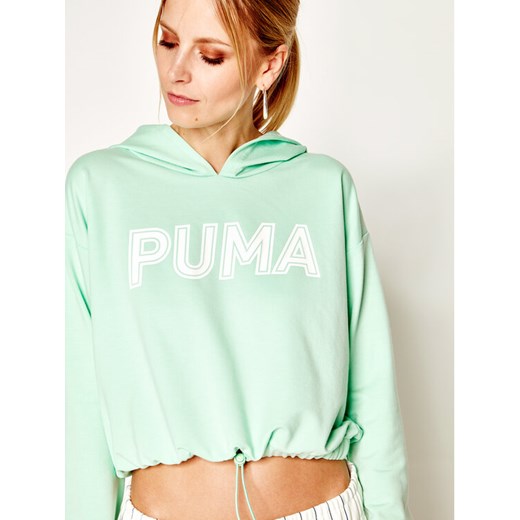 Puma Bluza 581234 Zielony Regular Fit Puma L MODIVO promocja