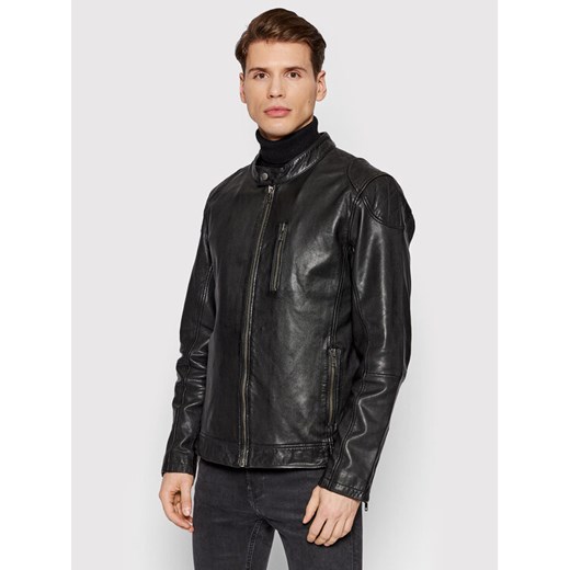 Only & Sons Kurtka skórzana Kiffer 22020418 Czarny Regular Fit Only & Sons L MODIVO wyprzedaż