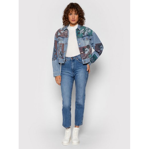 Desigual Kurtka jeansowa DISNEY India 21WWED32 Niebieski Oversize Desigual L MODIVO promocyjna cena