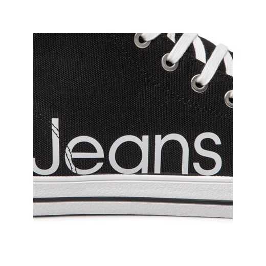 Calvin Klein Jeans Sneakersy Retro Vulcanized YM0YM00308 Czarny 43 okazyjna cena MODIVO