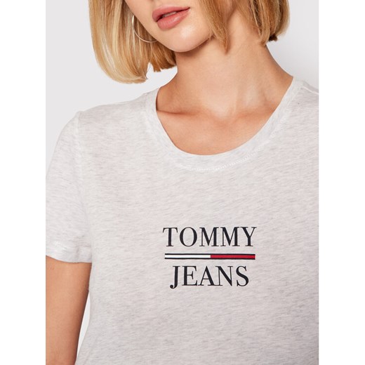 Tommy Jeans T-Shirt Tjw Essential DW0DW10411 Szary Slim Fit Tommy Jeans XS wyprzedaż MODIVO