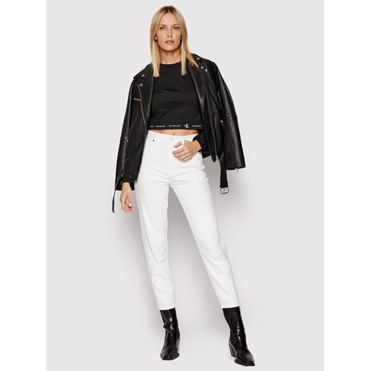 Calvin Klein Jeansy Shine K20K203570 Biały Mom Fit Calvin Klein 29 promocja MODIVO