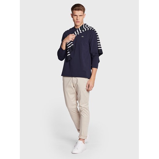 Lacoste Longsleeve TH0990 Granatowy Regular Fit Lacoste 6 MODIVO wyprzedaż