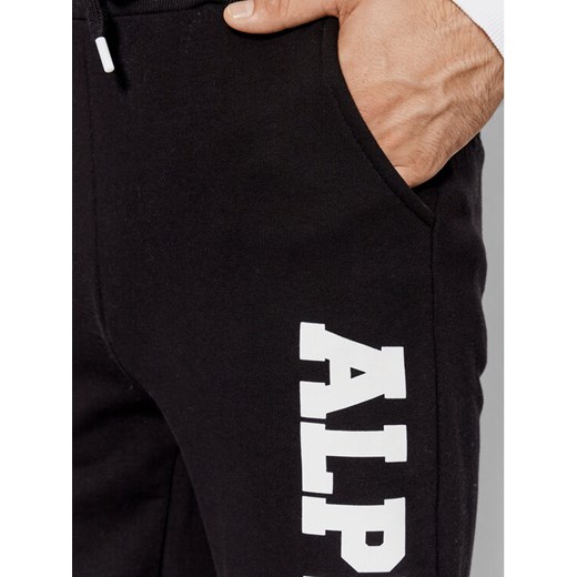 Alpha Industries Spodnie dresowe Big Letters 126343 Czarny Regular Fit Alpha Industries M wyprzedaż MODIVO