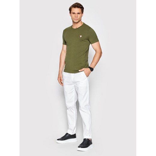 Guess T-Shirt Core M2YI24 J1311 Zielony Super Slim Fit Guess M okazyjna cena MODIVO