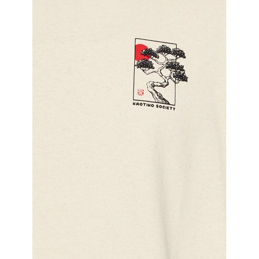 Kaotiko T-Shirt Okinawa Japan AL040-01-G002 Beżowy Relaxed Fit Kaotiko M MODIVO