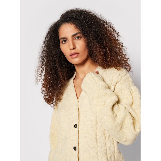 Birgitte Herskind Kardigan Ellinor 4141805 Żółty Slim Fit Birgitte Herskind S wyprzedaż MODIVO