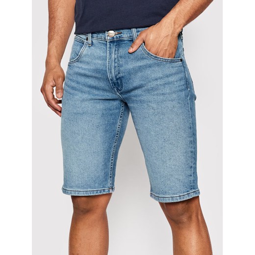 Wrangler Szorty jeansowe Colton W15VYL29R Niebieski Regular Fit Wrangler 31 okazyjna cena MODIVO