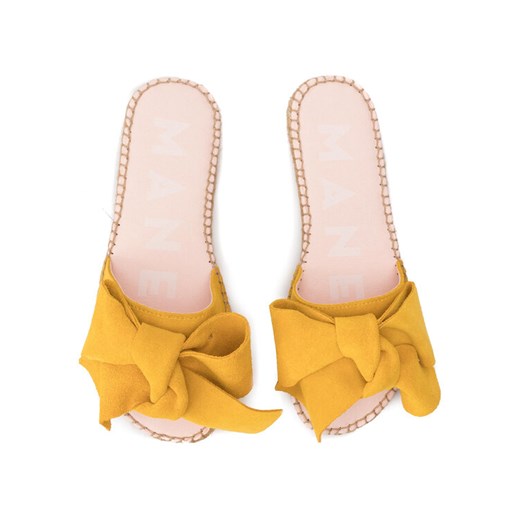 Manebi Espadryle Sandals With Bow M 2.2 J0 Żółty Manebi 36 wyprzedaż MODIVO