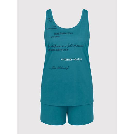 Triumph Piżama 10207491 Niebieski Regular Fit Triumph 40 okazyjna cena MODIVO