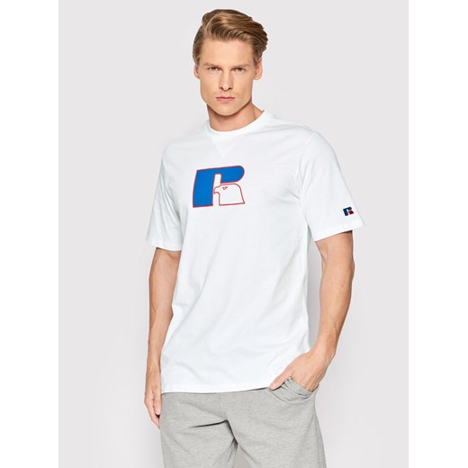 Russell Athletic T-Shirt Jerry E26091 Biały Relaxed Fit Russell Athletic M promocyjna cena MODIVO