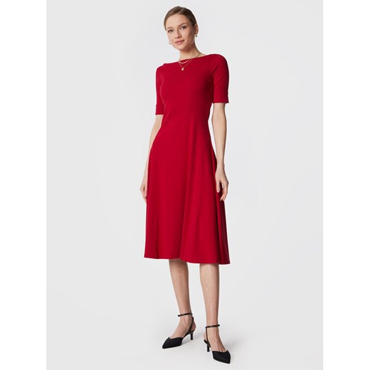 Lauren Ralph Lauren Sukienka codzienna 250863913 Czerwony Regular Fit M promocyjna cena MODIVO