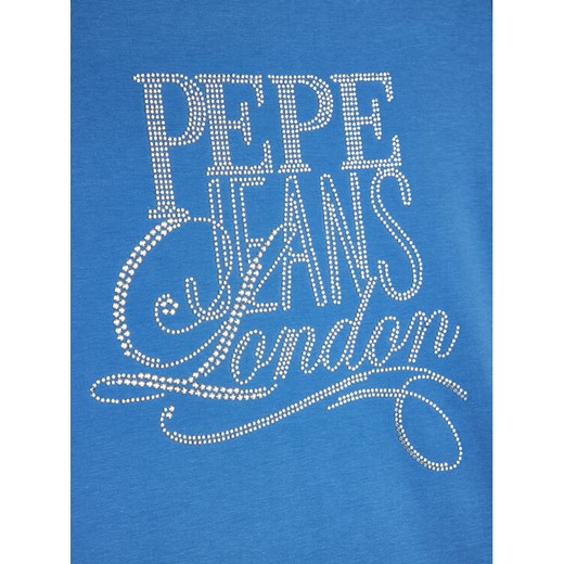 Pepe Jeans T-Shirt Aquaria PG502431 Niebieski Regular Fit Pepe Jeans 16 MODIVO wyprzedaż