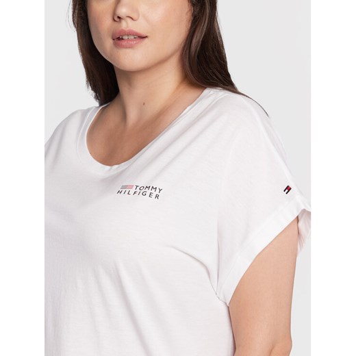 Tommy Hilfiger Curve T-Shirt UW0UW03633 Biały Relaxed Fit XL promocja MODIVO
