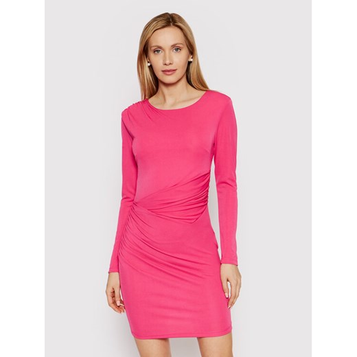 Rinascimento Sukienka koktajlowa CFC0018416002 Różowy Slim Fit Rinascimento XS okazja MODIVO