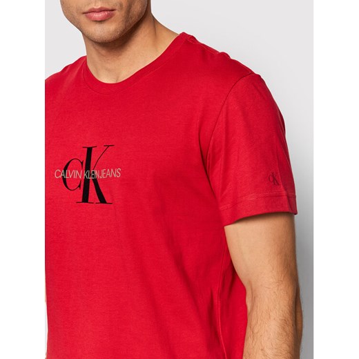 Calvin Klein Jeans T-Shirt J30J318691 Czerwony Regular Fit S MODIVO promocja