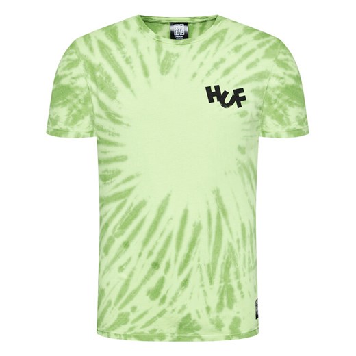 HUF T-Shirt HAZE Brush Tie Dye TS01383 Zielony Regular Fit Huf L okazyjna cena MODIVO