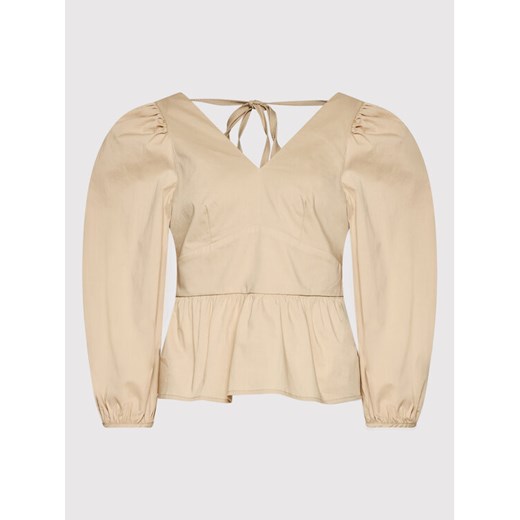YAS Bluzka Hazel 26025716 Beżowy Regular Fit Yas L MODIVO okazyjna cena