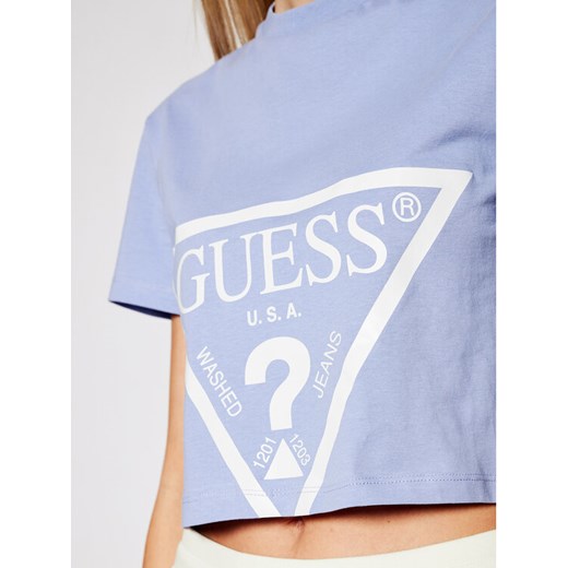 Guess T-Shirt O1GA21 K8HM0 Niebieski Regular Fit Guess XL wyprzedaż MODIVO