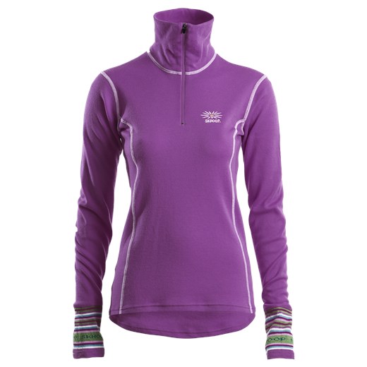 MERINO T-NECK LILA