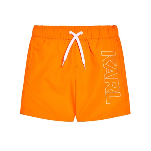 KARL LAGERFELD Szorty kąpielowe Z20055 D Pomarańczowy Regular Fit Karl Lagerfeld 16Y okazyjna cena MODIVO