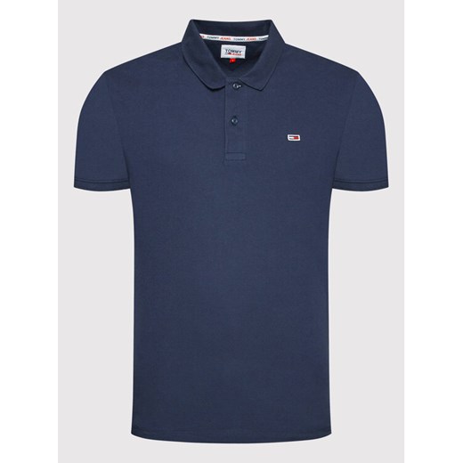 Tommy Jeans Polo Solid Stretch DM0DM12219 Granatowy Slim Fit Tommy Jeans S MODIVO okazyjna cena