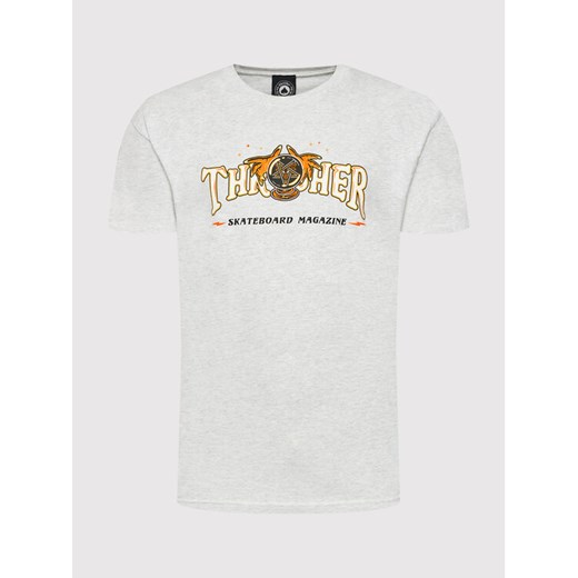 Thrasher T-Shirt Fortune Logo Szary Regular Fit Thrasher L okazja MODIVO