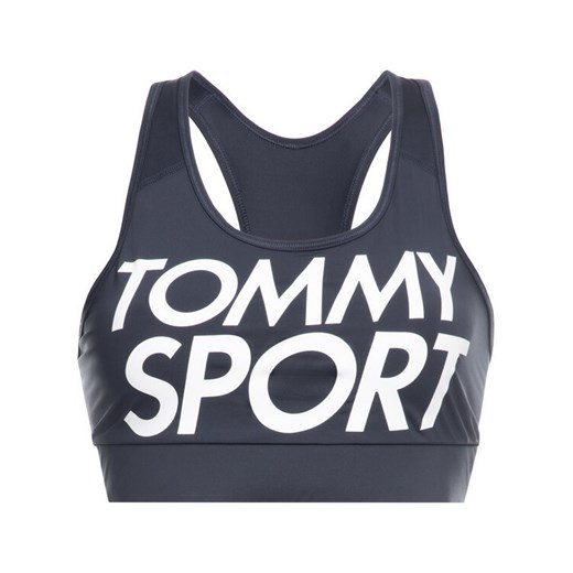 Tommy Sport Biustonosz top Sports Bra Logo S10S100344 Granatowy Tommy Sport S okazyjna cena MODIVO