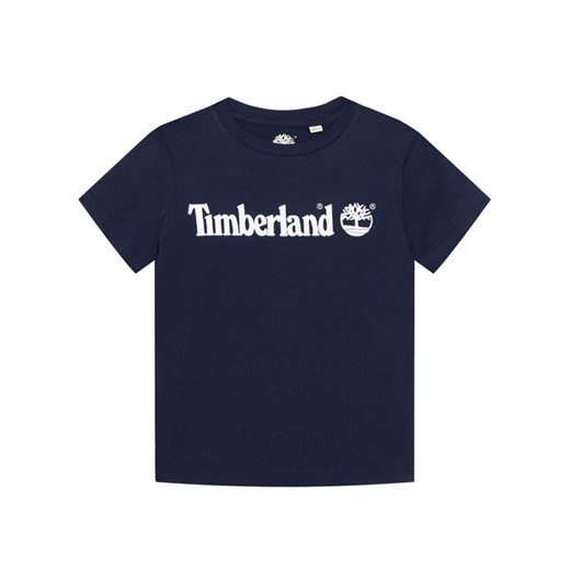 Timberland T-Shirt T25P22 M Granatowy Regular Fit Timberland 5Y MODIVO wyprzedaż