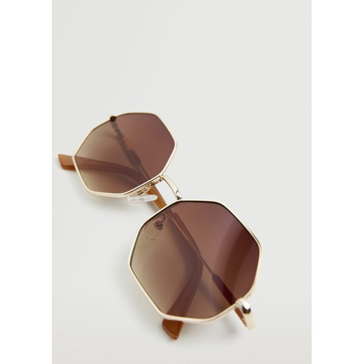 Mango Okulary przeciwsłoneczne Sara 37032509 Złoty Mango OS MODIVO